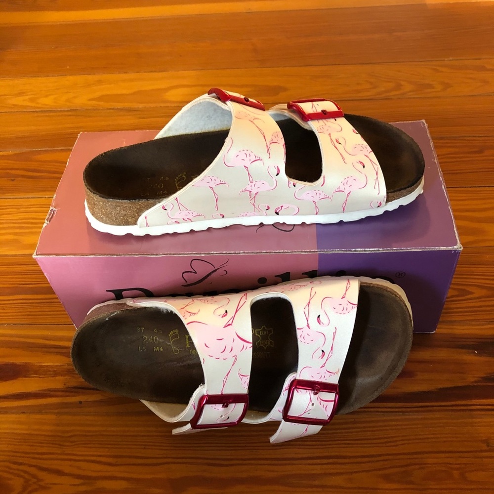 Ladies 6, RARE flamingo Papillio Birkenstock
